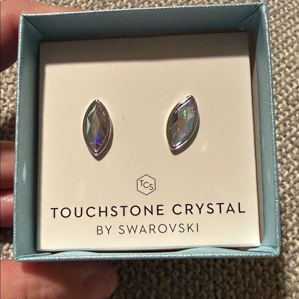 Touchstone Crystal AB Marquis Earrings